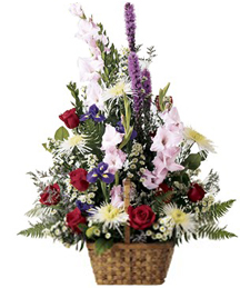 The Colorful Rose Basket