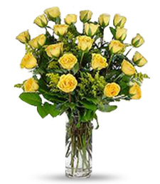 2 Dozen Yellow Roses Darling Bouquet
