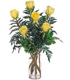 6 Yellow Roses