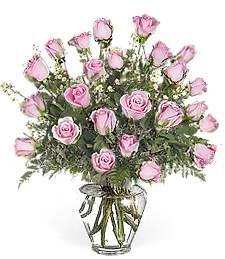 Two Dozen Pink Roses Charming Bouquet