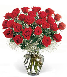 Luxury dozen red roses