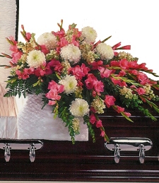 final farewell casket cover Bouquet