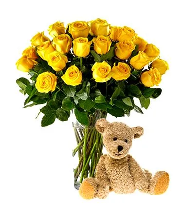 2 Dozen Spectacular Yellow Roses
