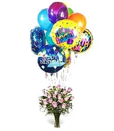 Lively Birthday Balloon Bouquet