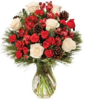 Woodland Christmas Bouquet – Premium