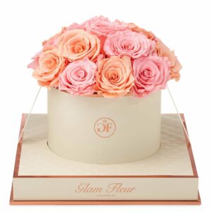 Light Pink and Peach Luxury Rose Arrangement