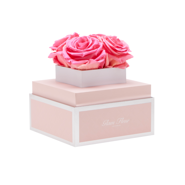 Pretty in Pink Rosé Petite Preserved Rose - Glam Fleur