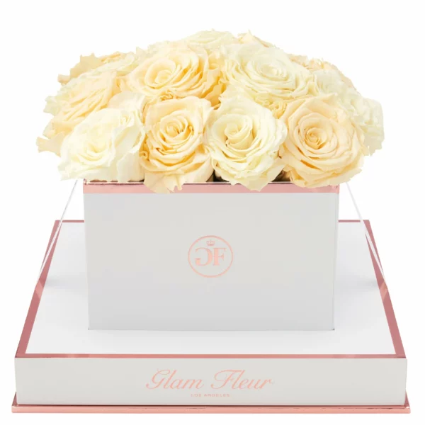 Ivory and Creme Year Long Rose Arrangement