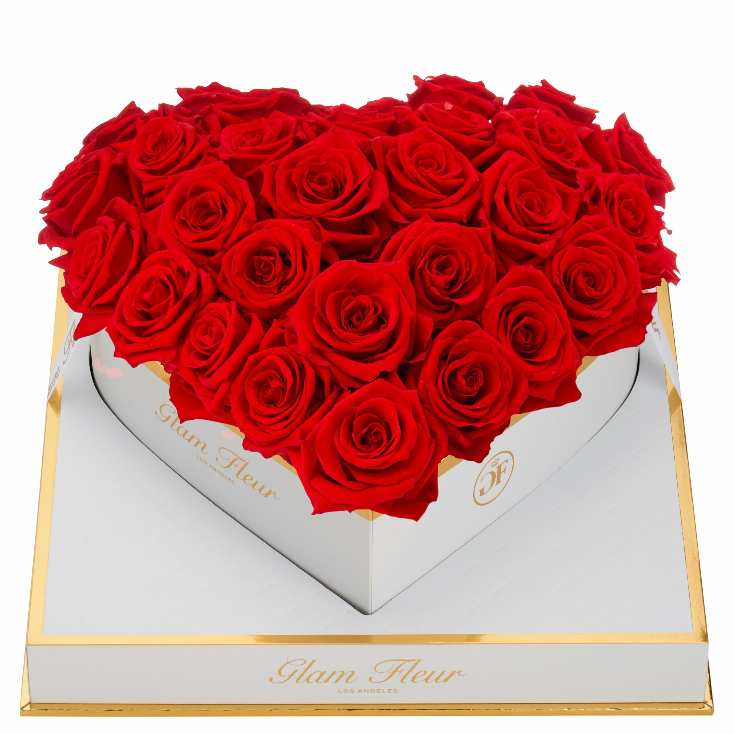 Blanche Heart Light Red Preserved Roses